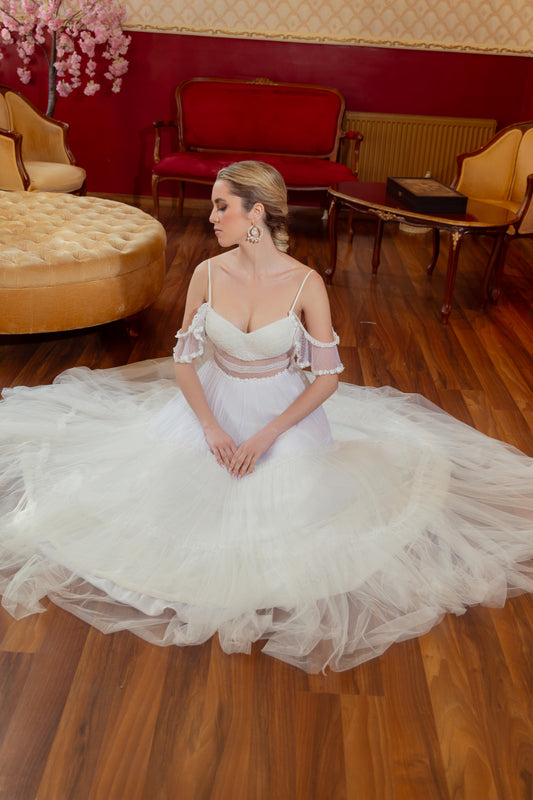 Arabesque gown by Calliope Anemouli