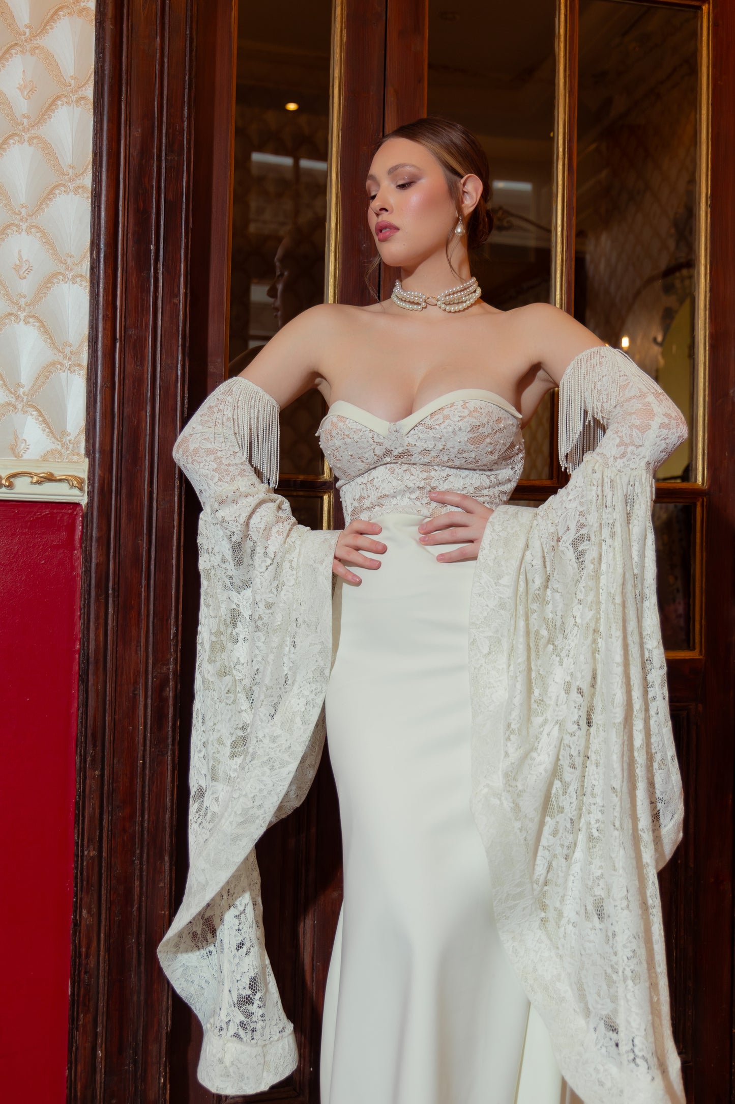 Seraphine Veil Gown by Calliope Anemouli