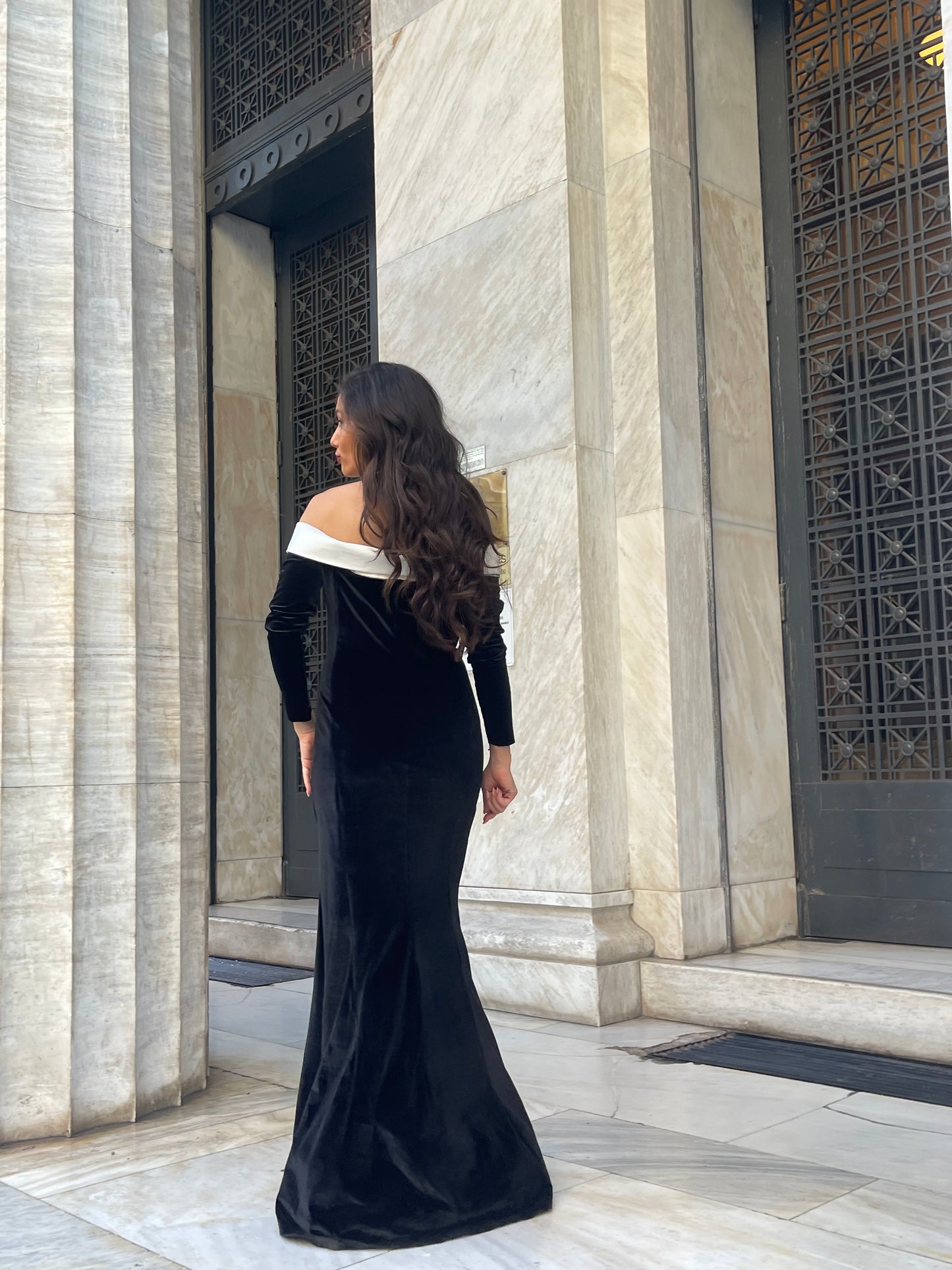 Μαύρο επίσημο φόρεμα Melany από την Calliope Anemouli