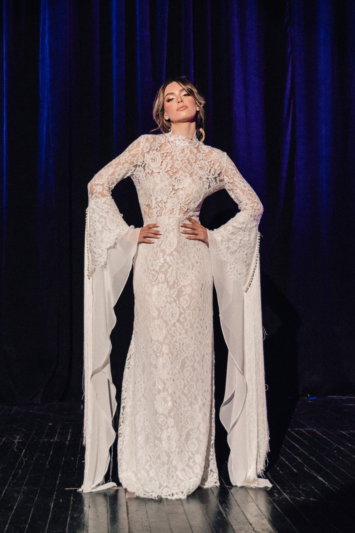 Aetheria Lace Gown by Calliope Anemouli