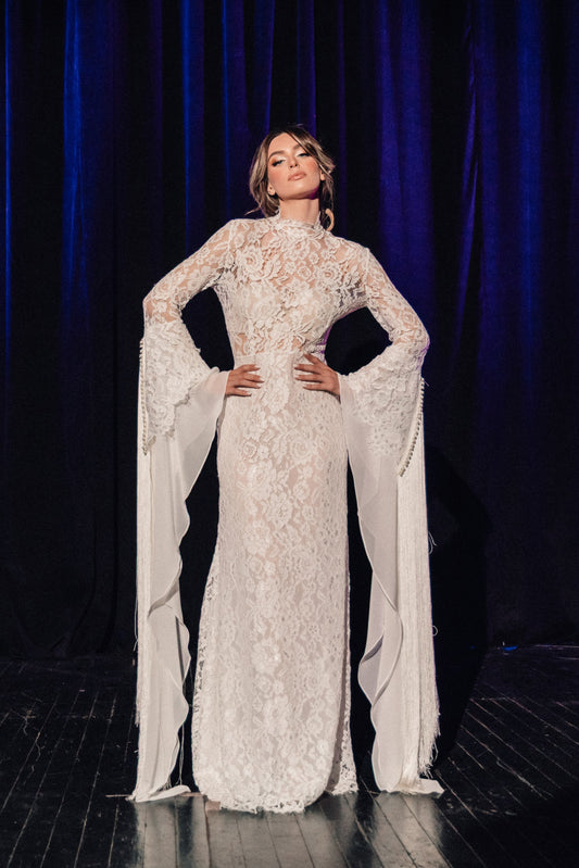 Aetheria Lace Gown by Calliope Anemouli