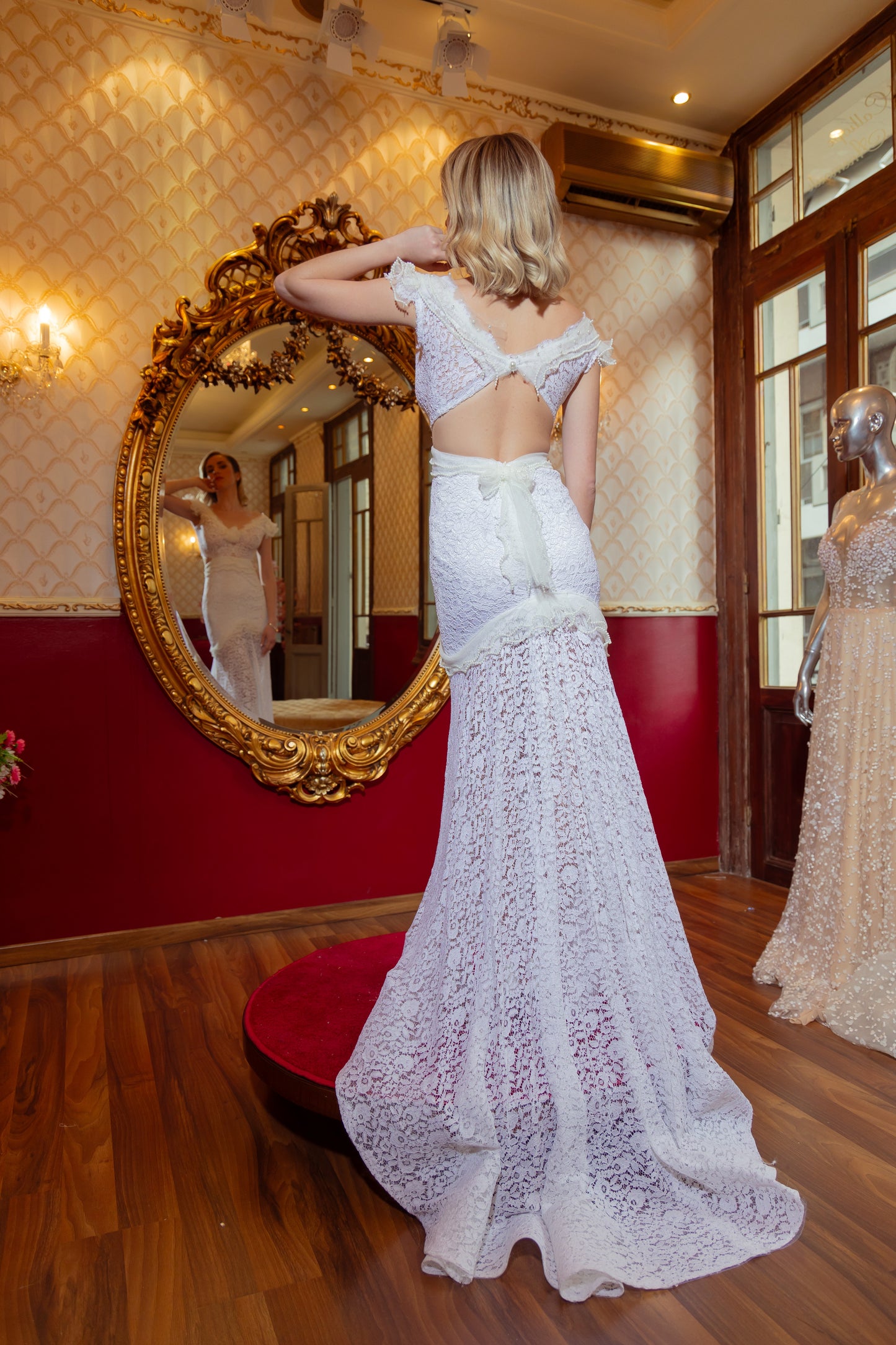 ELYSIA Lace Open Back Mermaid Bridal Gown by Calliope Anemouli
