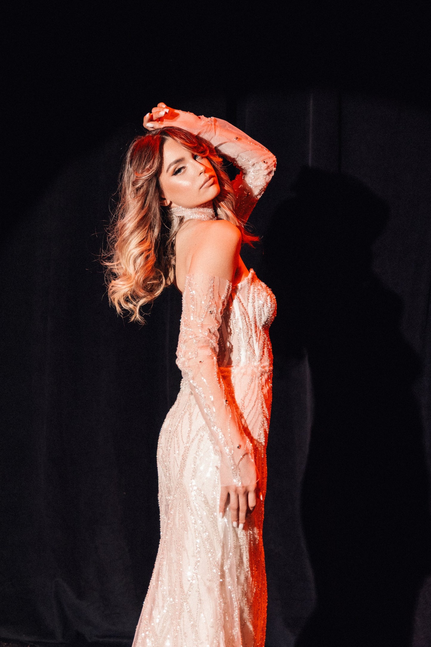 Nerina Beaded Mermaid Gown by Calliope Anemouli