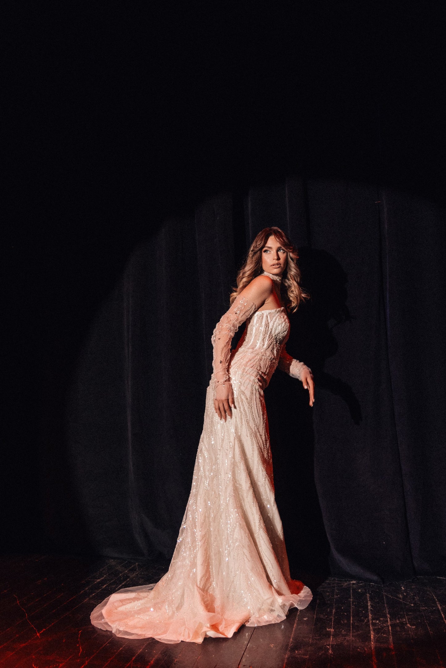 Nerina Beaded Mermaid Gown by Calliope Anemouli