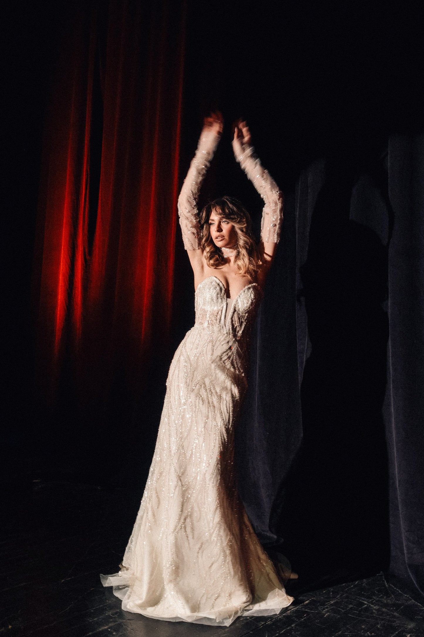 Nerina Beaded Mermaid Gown by Calliope Anemouli