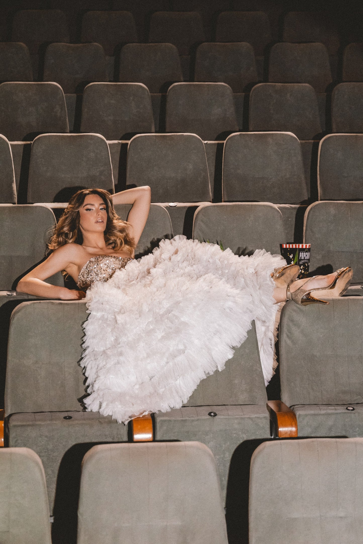Rosavelle Feather Bloom Gown by Calliope Anemouli