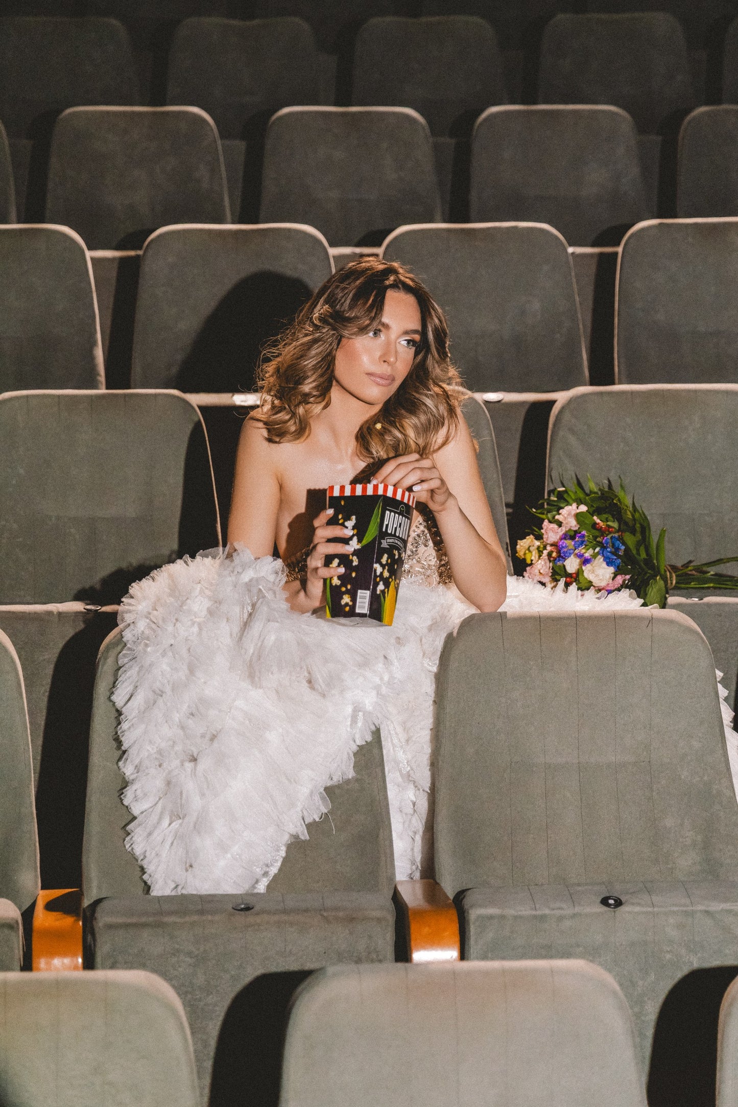 Rosavelle Feather Bloom Gown by Calliope Anemouli