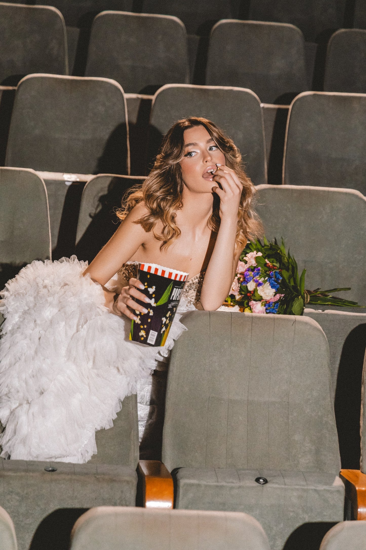 Rosavelle Feather Bloom Gown by Calliope Anemouli