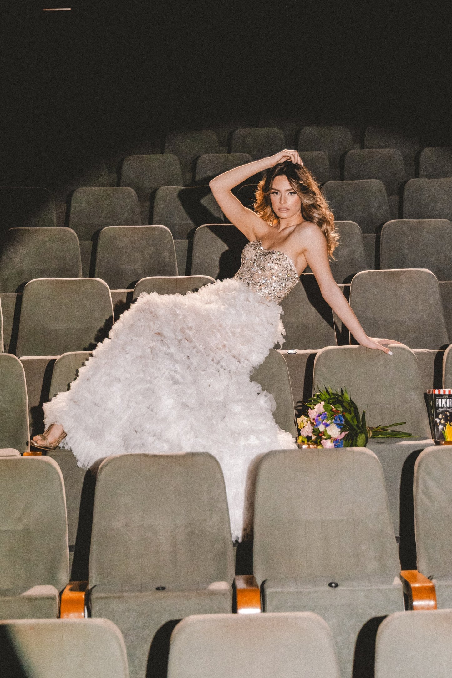 Rosavelle Feather Bloom Gown by Calliope Anemouli