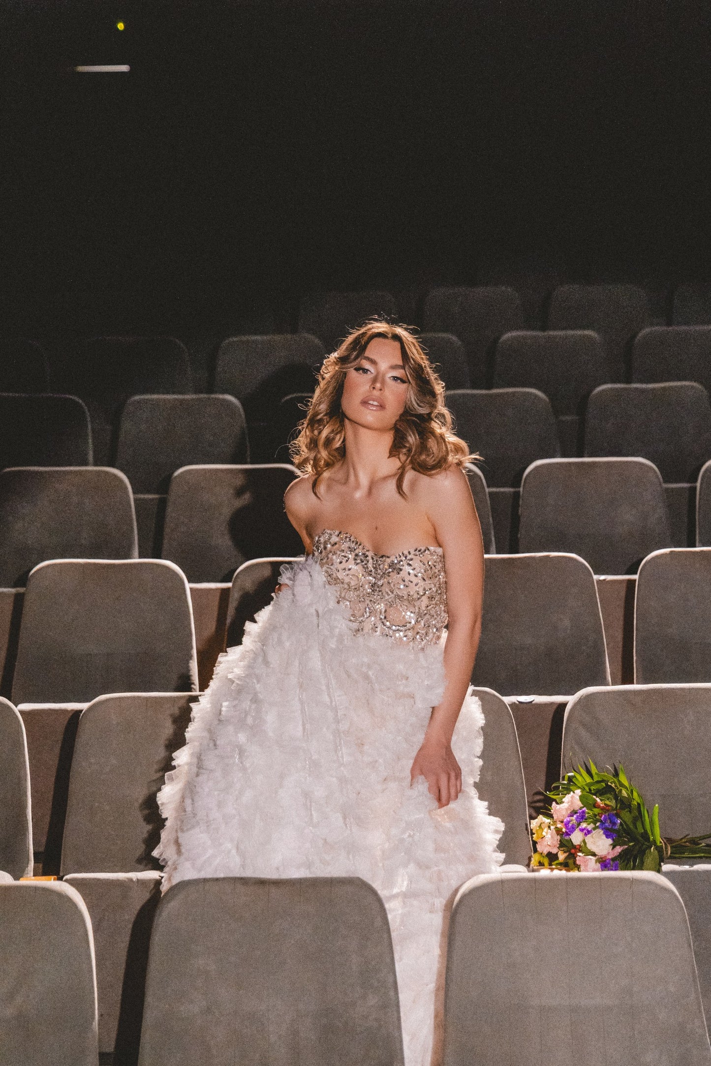 Rosavelle Feather Bloom Gown by Calliope Anemouli