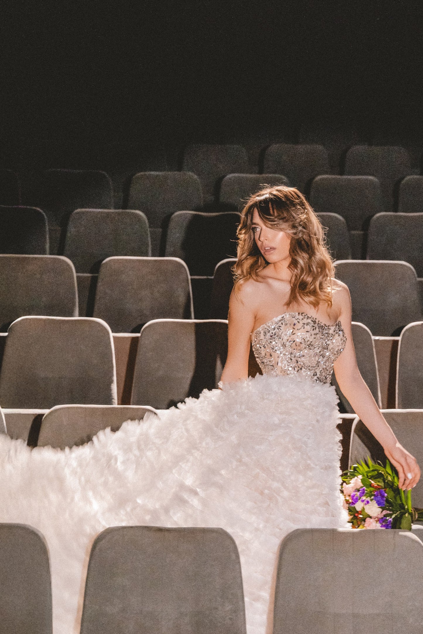 Rosavelle Feather Bloom Gown by Calliope Anemouli