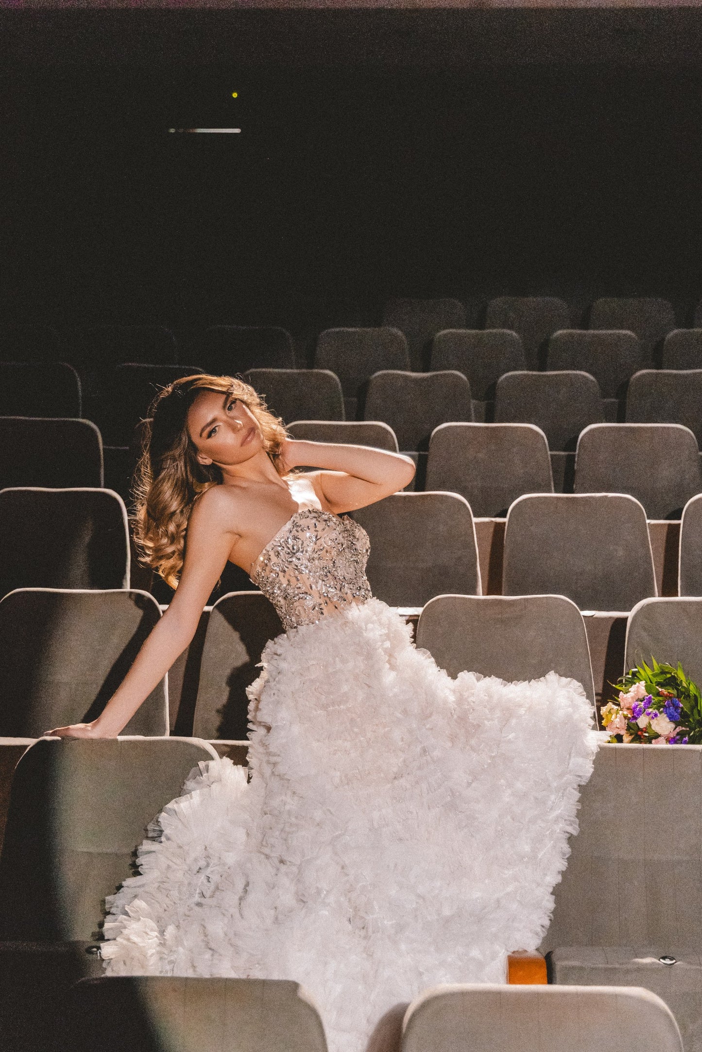 Rosavelle Feather Bloom Gown by Calliope Anemouli