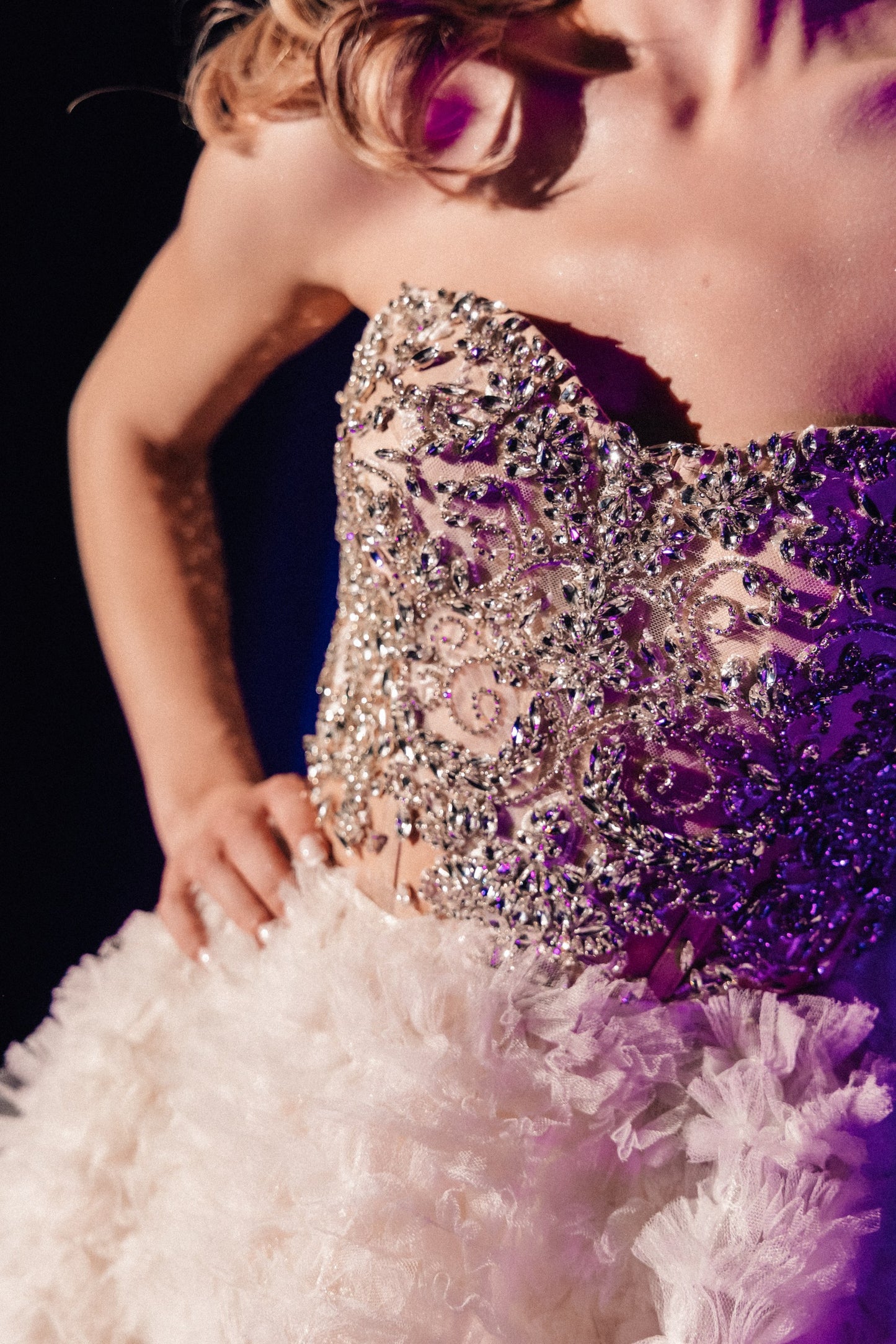 Rosavelle Feather Bloom Gown by Calliope Anemouli