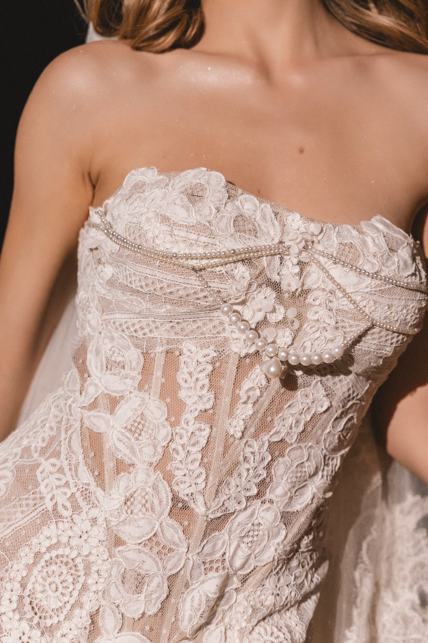 Iliora High-Low Corset Gown by Calliope Anemouli