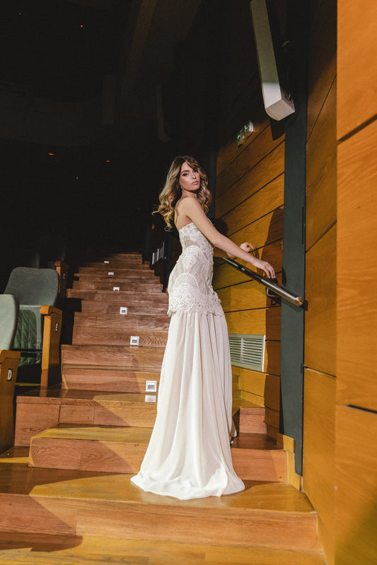 Nereida Open-Back Mermaid Gown by Calliope Anemouli