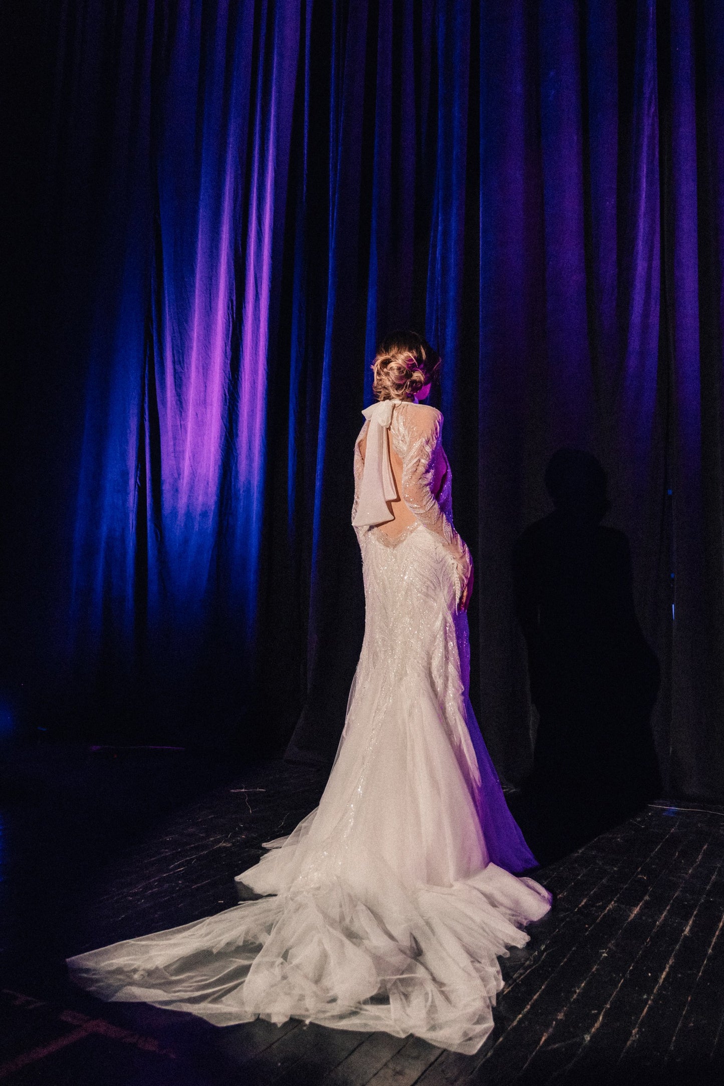 Cassiane Veil-Sleeve Bridal Gown by Calliope Anemouli