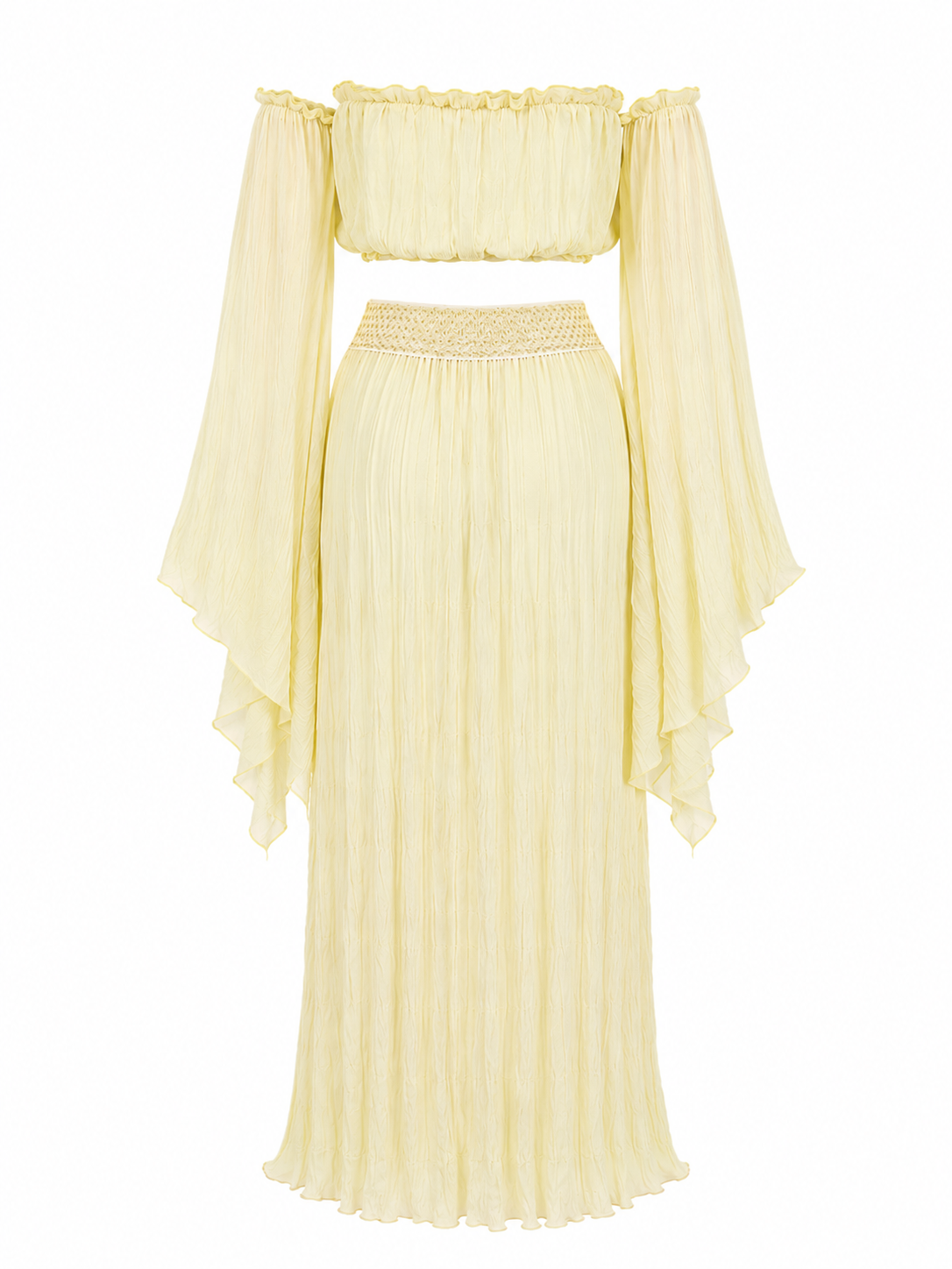 Solene butter yellow resort set by Calliope Anemouli
