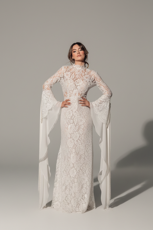 Aetheria Lace Gown by Calliope Anemouli
